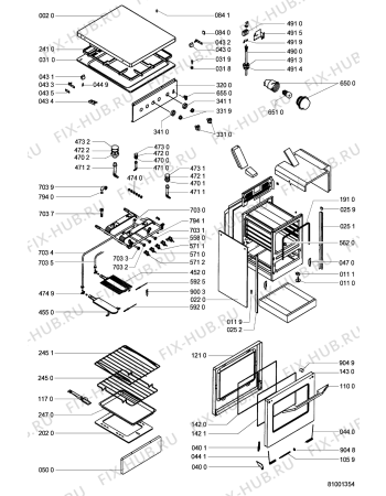 Схема №1 ACM 328/WH с изображением Блок электроподжига для электропечи Whirlpool 481229068169