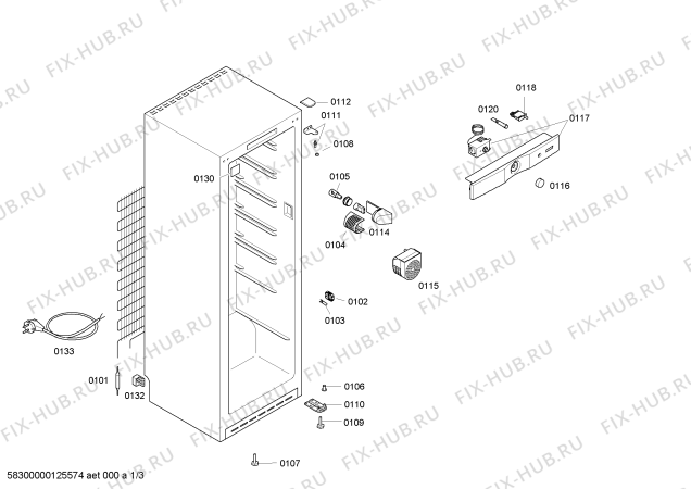 Схема №2 4FC14B10 с изображением Дверь для холодильной камеры Bosch 00245623