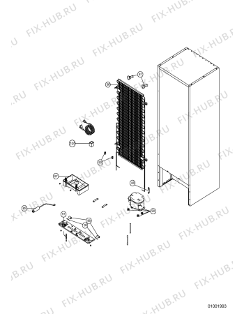 Схема №4 ARC 5390 с изображением Элемент корпуса для холодильника Whirlpool 480188800118