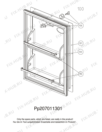 Взрыв-схема холодильника Dometic RH031D - Схема узла C10 Door