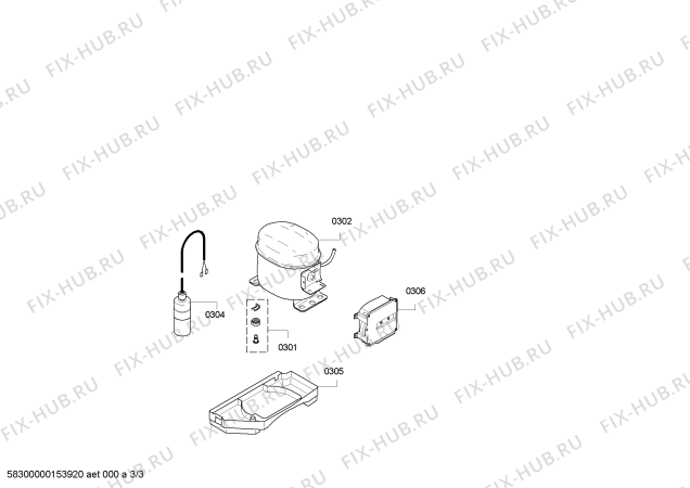 Взрыв-схема холодильника Bosch KIR18A65 - Схема узла 03