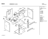 Схема №3 U1721W0GB с изображением Внутренняя дверь для духового шкафа Bosch 00359550