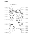 Схема №1 PF220838/87A с изображением Часть корпуса для электрохлебопечки Tefal SS-986654