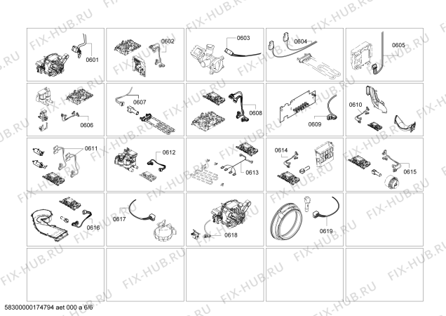 Схема №4 3TW976 lavar & secar 7/4kg с изображением Кабель для стиралки Siemens 00630670