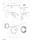 Схема №1 AWO/C 6008 с изображением Блок управления для стиралки Whirlpool 481010752063