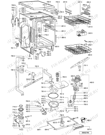 Схема №2 GSFS 4451 WS с изображением Обшивка для посудомойки Whirlpool 481245372134