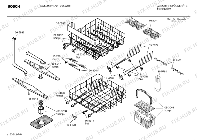 Взрыв-схема посудомоечной машины Bosch SGS3029NL - Схема узла 06