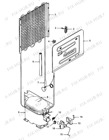 Взрыв-схема холодильника Electrolux RF409GE - Схема узла Cooling system 017