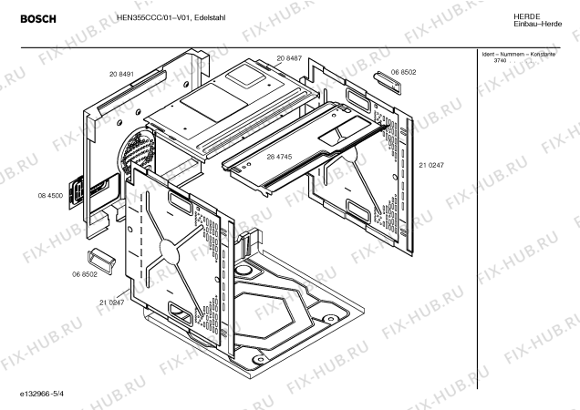 Схема №2 HEN355CCC с изображением Панель управления для духового шкафа Bosch 00353713