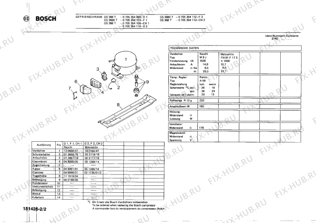 Взрыв-схема холодильника Bosch 0705354106 GS368T - Схема узла 02