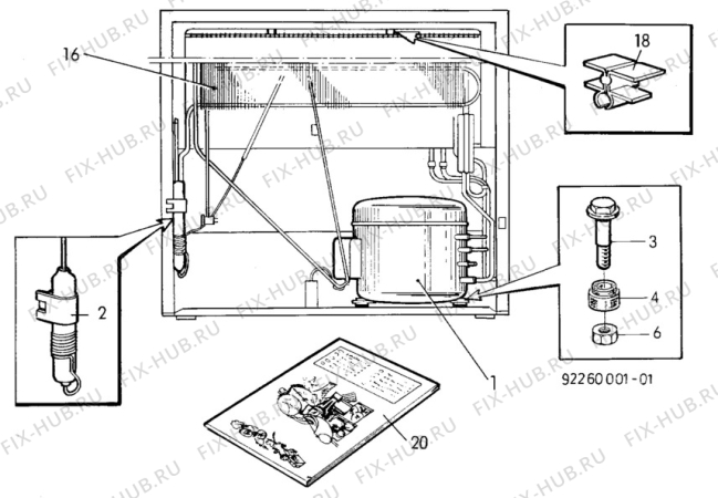 Взрыв-схема холодильника Electrolux TF968A - Схема узла C10 Cold, users manual