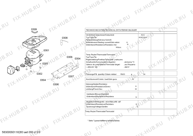 Схема №2 BD4603ANFE с изображением Панель управления для холодильной камеры Bosch 00661142
