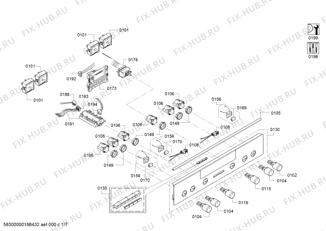 Схема №4 HC723233G с изображением Стеклокерамика для плиты (духовки) Siemens 00712082