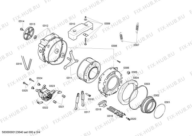 Схема №1 WLF20165OE с изображением Ручка для стиралки Bosch 00654118