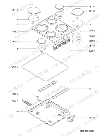 Схема №1 AKM335/IX с изображением Втулка для духового шкафа Whirlpool 481244039404