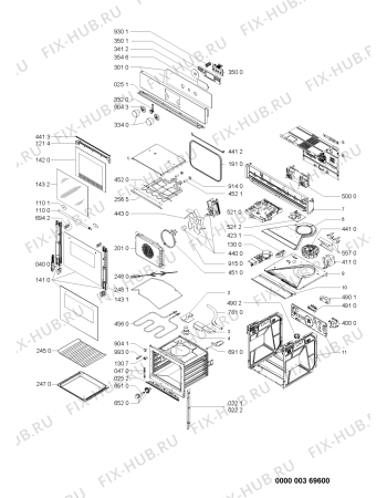 Схема №1 AKZ 679/IX/02 с изображением Панель для духового шкафа Whirlpool 480121100536