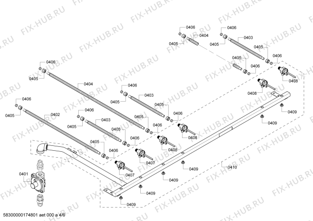 Схема №3 P364GLCLP с изображением Гайка для духового шкафа Bosch 00602670
