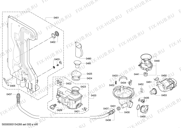 Схема №6 SHE68E15UC с изображением Передняя панель для посудомоечной машины Bosch 00674389