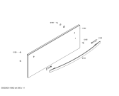 Схема №1 WDF30DS с изображением Передняя панель для плиты (духовки) Bosch 00476846