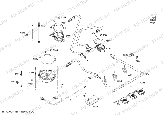 Взрыв-схема плиты (духовки) Bosch PCC615B80K 2G+1W BO60F IH5 - Схема узла 02