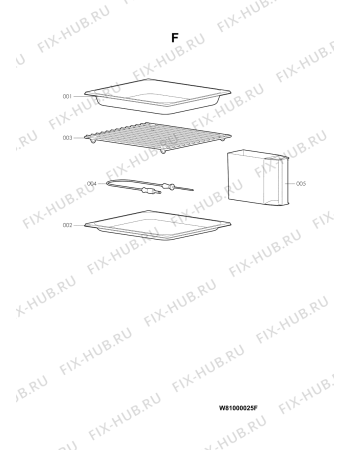 Схема №1 SPC 5360 IN с изображением Объединитель для плиты (духовки) Whirlpool 481250018101