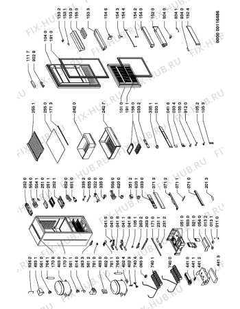 Схема №1 ARB 540-K/G/1 с изображением Сосуд для холодильника Whirlpool 481941879574