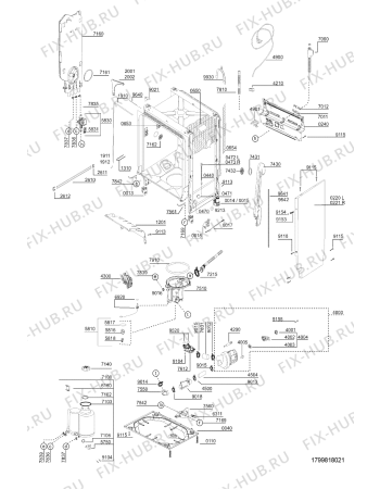Схема №1 ADG 689/2 IX с изображением Электропитание для электропосудомоечной машины Whirlpool 481232128469
