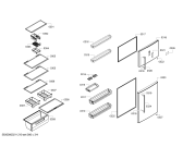 Схема №4 KDN65VI20B с изображением Вставная полка для холодильника Bosch 11027926