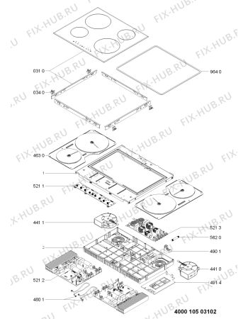 Схема №1 ACM804BAS (F091810) с изображением Другое для плиты (духовки) Indesit C00355798