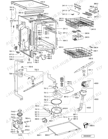 Схема №2 ADP 4608 с изображением Электропитание для посудомойки Whirlpool 480140100223