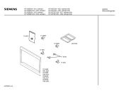Схема №4 HF16576EU с изображением Рамка для свч печи Siemens 00236033