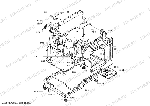 Схема №6 TK69009 Surpresso S75 с изображением Панель для электрокофемашины Siemens 00641695