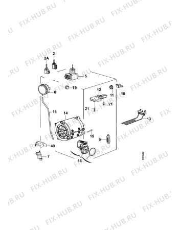 Взрыв-схема стиральной машины Faure LTC417 - Схема узла Electrical equipment 268