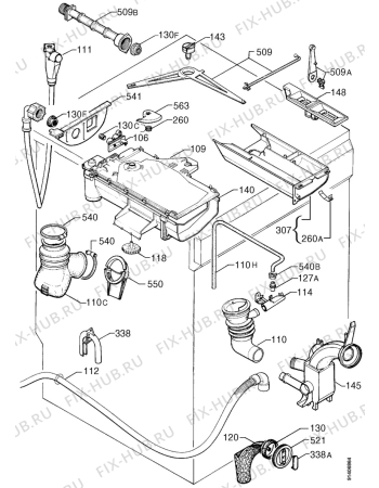 Взрыв-схема стиральной машины Zanussi ZJD1285 - Схема узла Hydraulic System 272