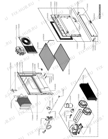 Схема №1 KCBSX60600 (F093996) с изображением Крышечка для холодильной камеры Indesit C00376653