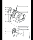 Схема №1 LAV74730 с изображением Пружина бака для стиралки Aeg 1108502004