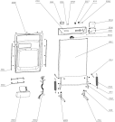 Схема №1 GU53211BXC (234121, PMS45S) с изображением Дверь для посудомоечной машины Gorenje 319129