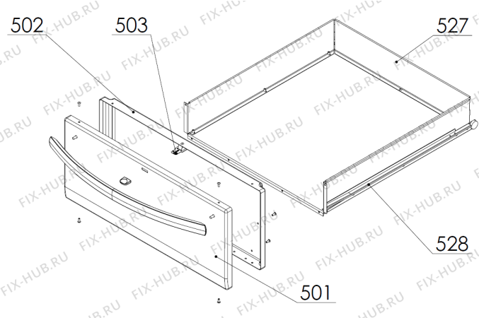 Взрыв-схема вытяжки Gorenje C411K A42001101 FI   -White FS 50 (182457, A42001101) - Схема узла 05