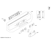 Схема №4 SMS63E12GB с изображением Передняя панель для электропосудомоечной машины Bosch 00700034