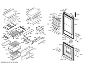 Схема №3 KGN46A00 с изображением Дверь для холодильной камеры Bosch 00245782