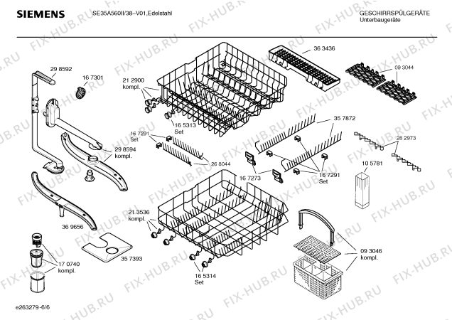 Схема №2 SE35A560II с изображением Инструкция по эксплуатации для посудомойки Siemens 00585271
