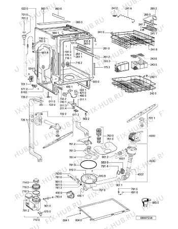 Схема №2 W 75/1 с изображением Панель для посудомоечной машины Whirlpool 481245373128