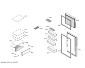 Схема №3 BD2058L2VV Profilo с изображением Дверь для холодильника Bosch 00713121