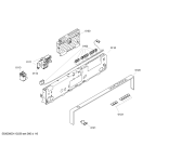 Схема №5 SGS55T13EU с изображением Рамка для посудомойки Bosch 00445306