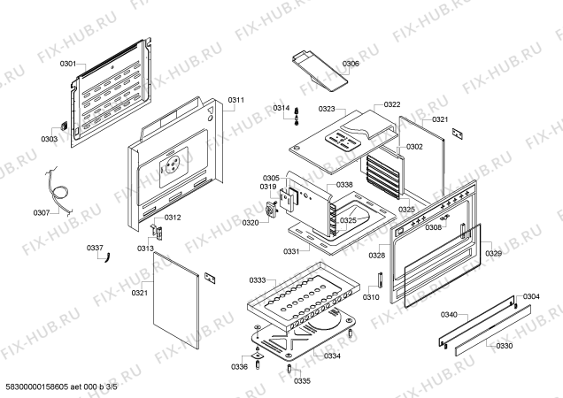 Схема №2 HSG2060AME с изображением Мотор для электропечи Siemens 00618192