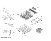 Схема №5 SRS55M68EU с изображением Передняя панель для посудомойки Bosch 00448602