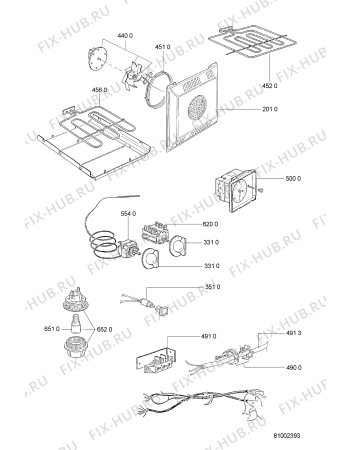 Схема №1 BMZU 1900 WS с изображением Нагревательный элемент для плиты (духовки) Whirlpool 481990704176