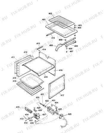 Схема №6 10550G (F031885) с изображением Клавиша для электропечи Indesit C00240894