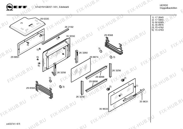 Схема №4 U1421N1GB с изображением Панель управления для духового шкафа Bosch 00367339