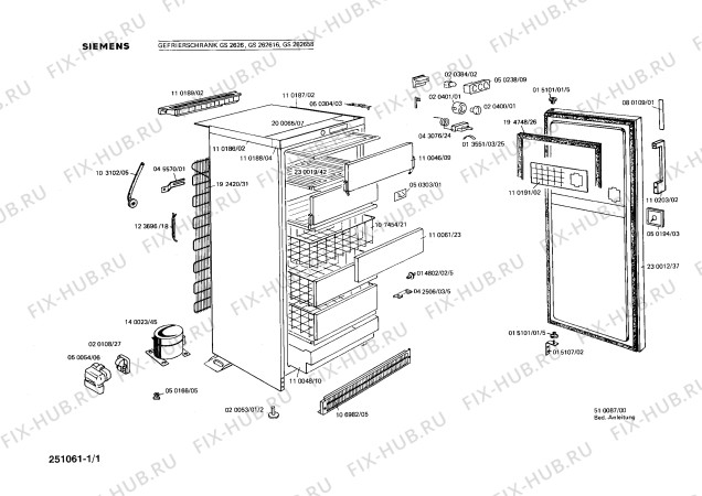 Схема №1 GS314616 с изображением Ручка для холодильной камеры Siemens 00020400